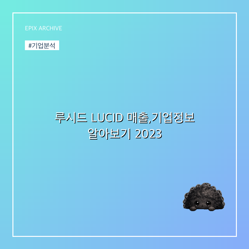 루시드 LUCID 매출,기업정보 알아보기 2023